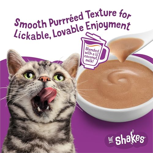 Purina Friskies Pureed Cat Food Topper, Lil’ Shakes With Enticing Chicken Lickable Cat Treats - (Pack of 16) 1 - view 5