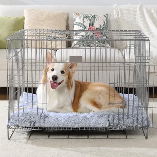 Vonabem Large Dog Bed Crate Pad 36 inch, Washable Pet Beds Medium Small Sized Dogs, Deluxe Plush Anti-Slip Pup - view 4