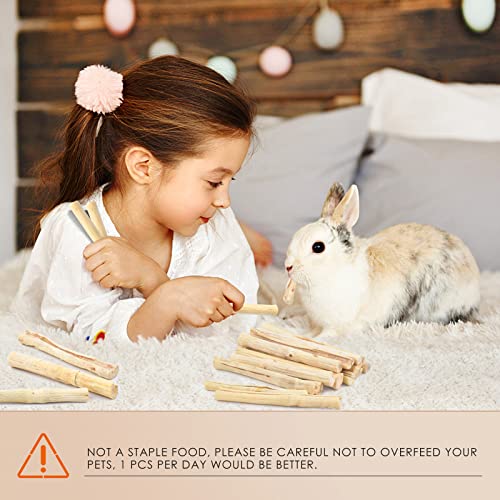 Bissap 700g/1.5Ib Sweet Bamboo Chew Sticks for Rabbits, Bunny Chewing Sticks for Rabbits Hamster Chinchilla Gu - view 5