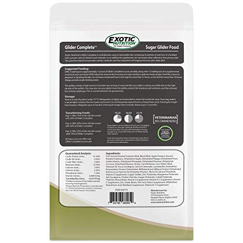 Exotic Nutrition Glider Complete 5 lb | Natural Fruit Bits | Sugar Glider Food - view 5
