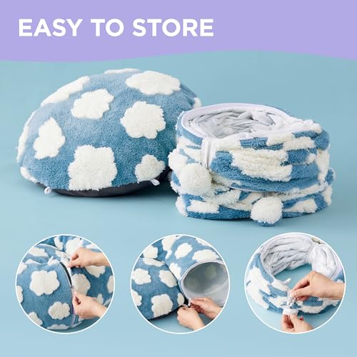 Lesure Cat Tunnel Bed for Indoor Cats - Cute Cat Donut Tunnel Toys for Small Large Cats with Washable Circle C - view 5