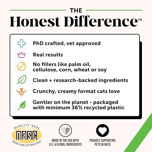 Cat Probiotics Gut + Immune Health Chews – Crunchy & Creamy Cat Treats for Digestive Health, Gut Flora & Const - view 6