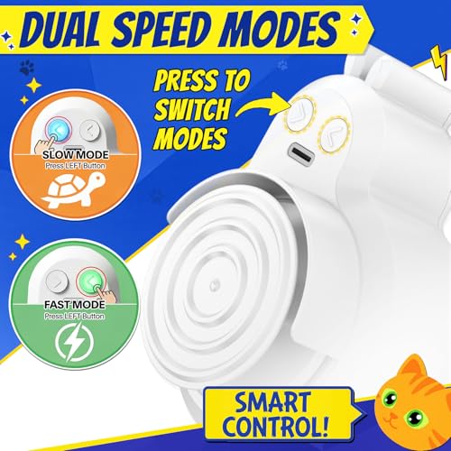 Interactive Cat Toys for Indoor Cats - Automatic Flying Bird Feather & Mouse Wand Enrichment Toy, Hands-Free o - view 5