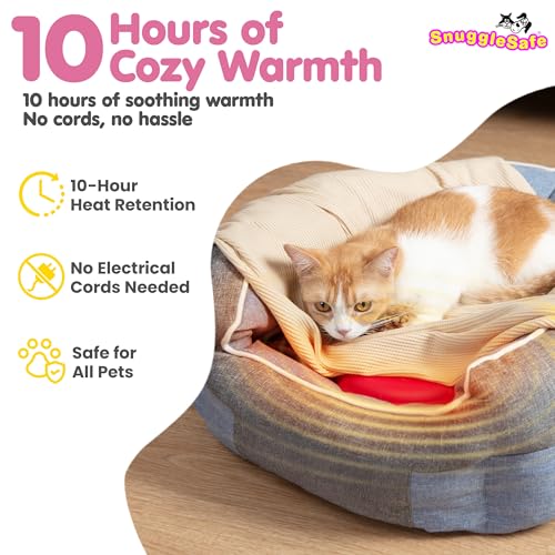 SnuggleSafe Original Microwave Heat Pad for Pets - Chew Proof, Water Resistant Heating Disc for Dogs, Cats, Ra - view 3