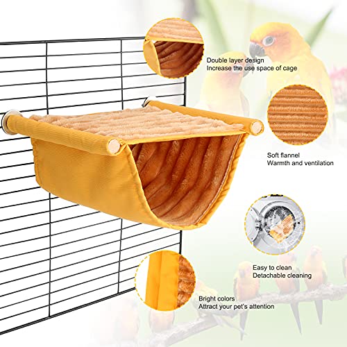 BWOGUE Winter Warm Bird Nest Bed Hanging Hammock Snuggle Hut Parrot House Tent Toy Bird Cage Perch for Parakee - view 5