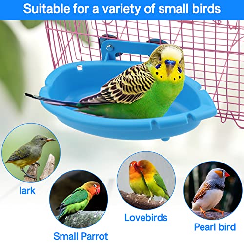 Mygeromon Bird Bath for Cage-Small Tub Bowl for Hang Inside Cage Birdbath Shower for Parrot/Parakeets/Cockatie - view 3