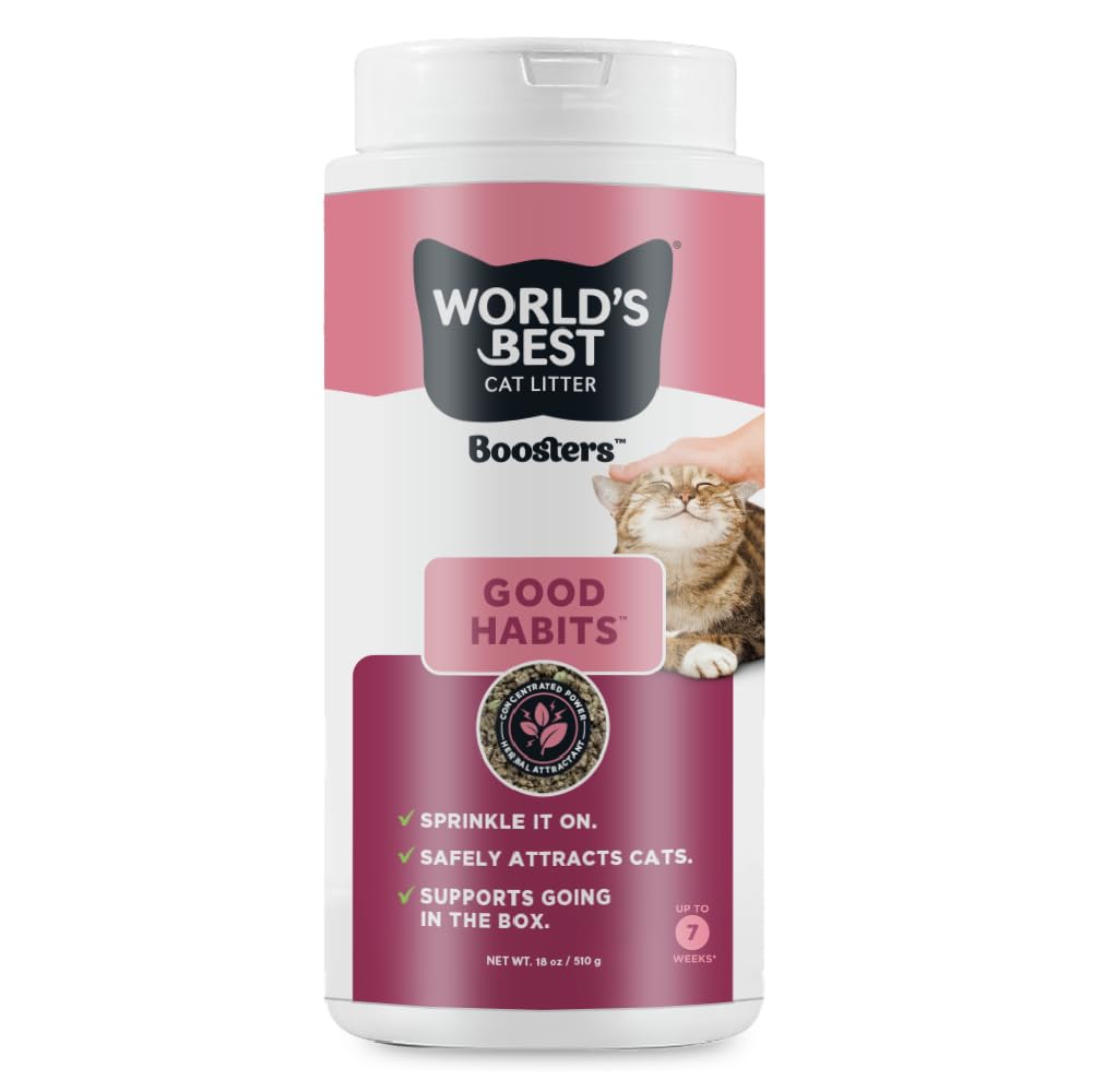 WORLD'S BEST CAT LITTER® Boosters™ Good Habits™ | Natural and Sustainable Cat Litter Additive | Attracts Your 