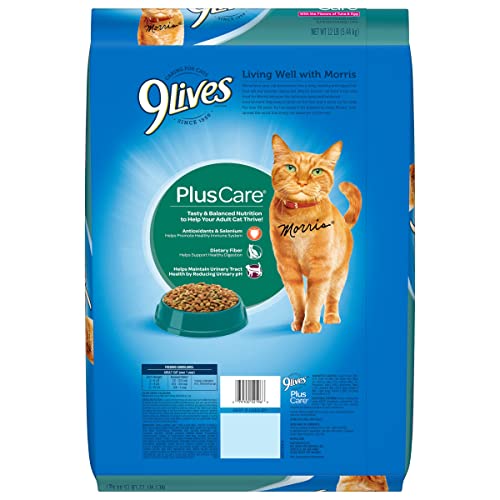 9Lives Plus Care Dry Cat Food, 12 lb. Bag - view 5