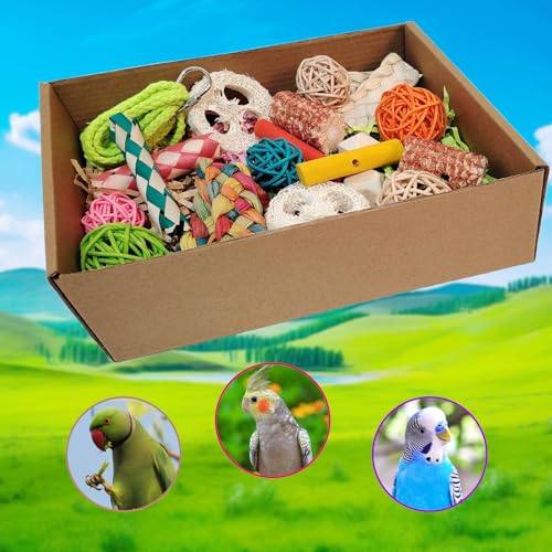 bird toys，Colorful Parrot Foraging and Tearing Toy Box - Suitable for chewing and foraging of long tailed parr - view 5