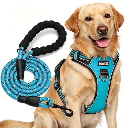 tobeDRI No Pull Dog Harness Adjustable Reflective Oxford Easy Control Medium Large Dog Harness with A Free Hea - view 2
