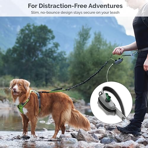 Tuff Mutt Dog Poop Bag Holder with Velcro Attachment - Durable Fabric Poop Bag Dispenser for Leashes - Include - view 3