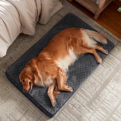 JOEJOY XL Dog Beds Large Sized Dog, Orthopedic Big Dogs Crate Bed with Washable Removable Cover, Extra Thick E - view 3