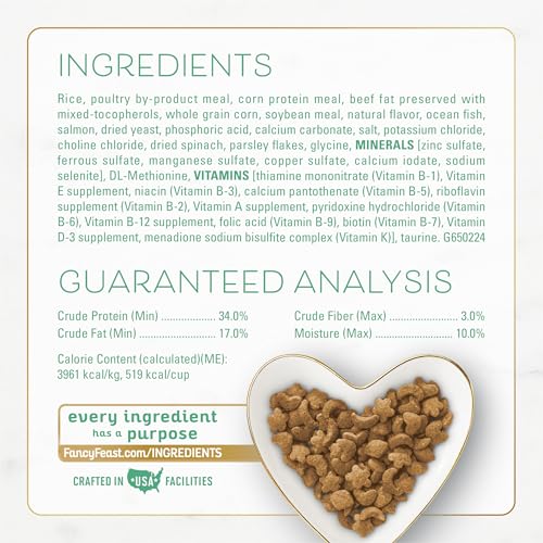 Purina Fancy Feast Dry Cat Food With Ocean Fish, Salmon, and Garden Greens Accents - 7 lb. Bag - view 5