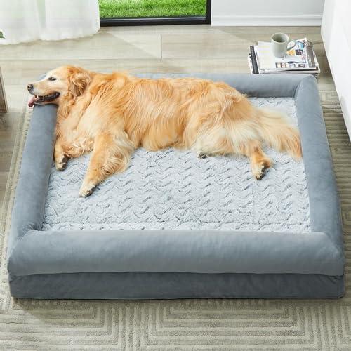WNPETHOME XL Extra Large Dog Bed, Washable Dog Couch with Removable Waterproof Cover, Orthopedic Large Pet Sof - view 2