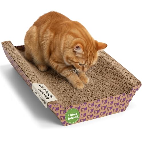 SmartyKat Super Scratcher Chaise Corrugated Cat Scratcher, Catnip Infusion Technology - Brown, One Size - view 2