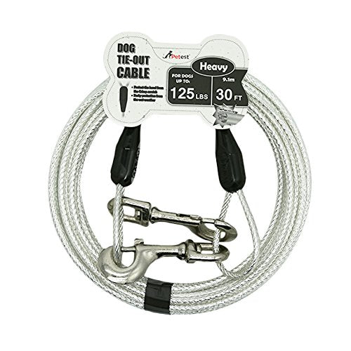 Petest 30ft Reflective Tie-Out Cable for Heavy Dogs Up to 125 Pounds - view 2