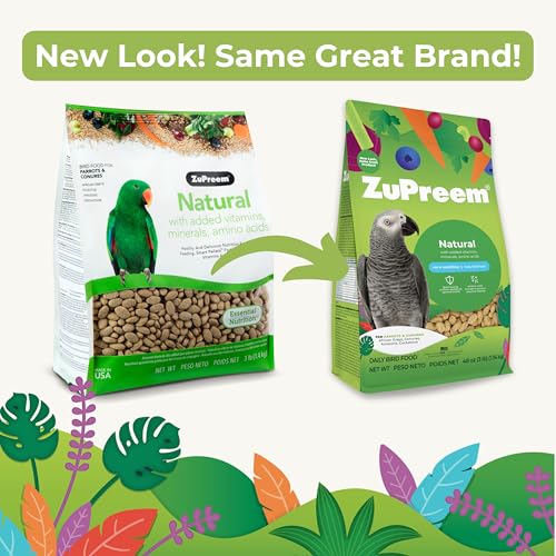 ZuPreem Natural Bird Food Pellets for Parrots & Conures, 3 lb (Pack of 2) - Daily Nutrition, Made in USA for C - view 3