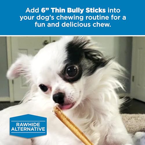 Best Bully Sticks 6 Inch Thin Bully Sticks - 24 Count (Pack of 1) - Natural, Easily Digestible, 100% Grass-Fed - view 7