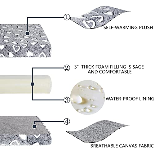 VANKEAN Reversible Cool and Warm Dog Bed Mat for Crates - Stylish Pad With Waterproof Inner Linings and Remova - view 5