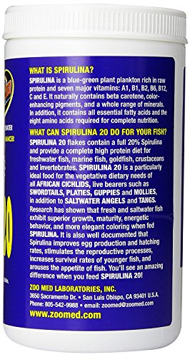 Zoo Med Spirulina 20 Flake Fish Food, 4-Ounce - view 3