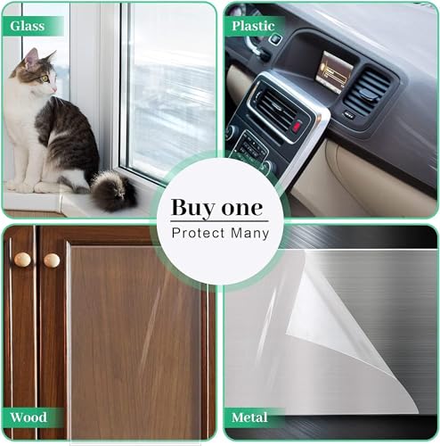 Door Protector from Dog Scratching 118" x 8.2" Cat Scratch Door Frame Single Side Adhesive Protector Anti Dog  - view 5