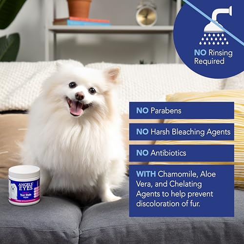 Angel's Eyes Gentle Tear Stain Wipes for Dogs and Cats - 100 Ct - Presoaked Textured (AEGTSW100) - view 4