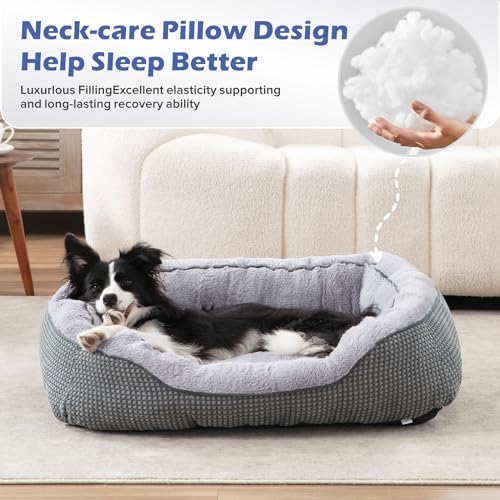 INVENHO Medium Dog Beds for Medium Dogs Washable, Rectangle Dog Bed Medium Size Dog, Orthopedic Dog Bed, Warmi - view 4