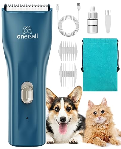 oneisall Pet Clipper for Cat Matted Hair, Pet Shaver for Cats Quiet Pet Clippers Waterproof Cordless Cat Clipp - view 2