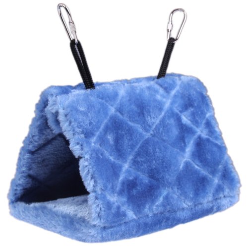 Vktech® Plush Snuggle Bird Hammock Hanging Snuggle Cave Happy Hut Bird Parrot Hideaway Size M (23.5 * 22cm) (B - view 2