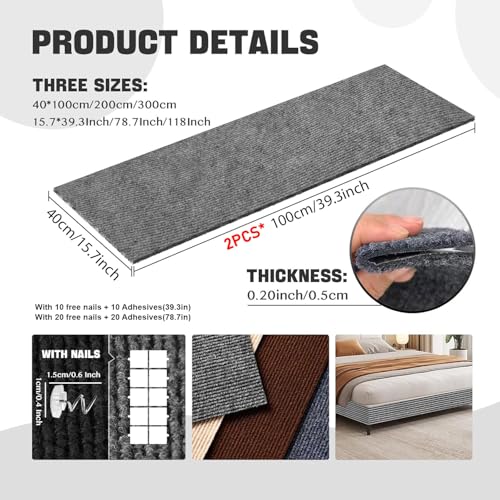 Cat Scratch Couch Furniture Protector, Adhesive Cat Scratch Pad Deterrent for Furniture, DIY Climbing Cat Scra - view 3