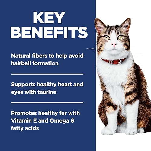 Hill's Science Diet Hairball Control, Adult 1-6, Hairball Control Support, Dry Cat Food, Chicken Recipe, 7 lb  - view 5