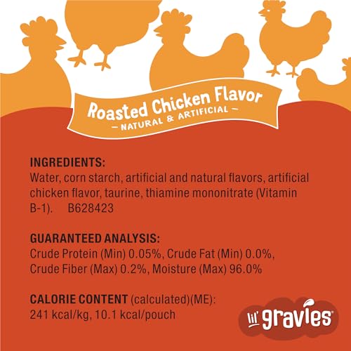 Purina Friskies Lil' Gravies Roasted Chicken Flavor Cat Food Lickable Cat Treats - (Pack of 16) 1.55 oz. Pouch - view 6