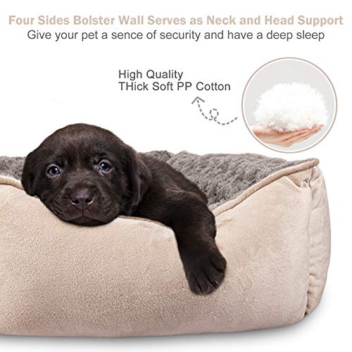 JOEJOY Rectangle Dog Bed for Large Medium Small Dogs - Washable Orthopedic Sofa Bed, Soft Breathable Puppy & P - view 3