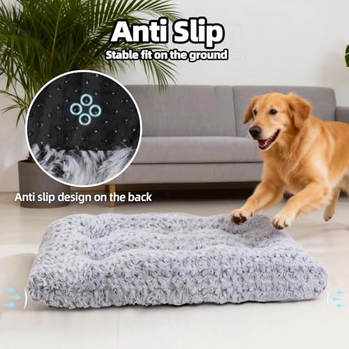 Dog Beds Large Sized Dog, Washable Durable Pet Bed, Deluxe Plush Soft & Comfortable Dog Crate Bed Pad for Larg - view 4