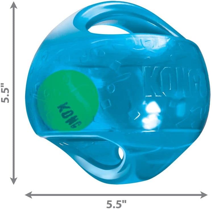 KONG Jumbler Ball - Interactive Toy for Dog & Puppy Playtime - Fetch Toy with Tennis Ball - Dog Supplies for E - view 5
