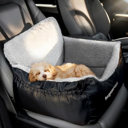 BurgeonNest Dog Car Seat for Small Dogs, Soft Pet Car Travel Home Bed Under 25 lbs, Fully Detachable and Washa - view 3