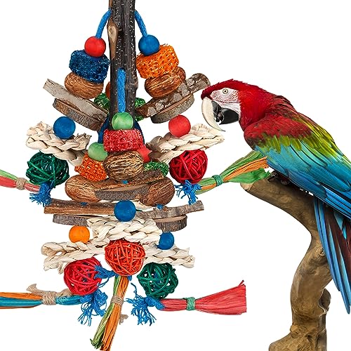 Bird Toys,Parrot Toys Exciting Chewing Fun for Parakeets,Cockatiels,Conures,Lovebirds,African Gray Cockatoos A - view 2