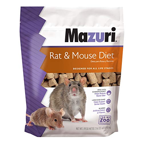 Mazuri | Pet Rat & Mouse Food | Rodent Pellet Blocks| 2 Pound (2 Lb.) Bag - view 2