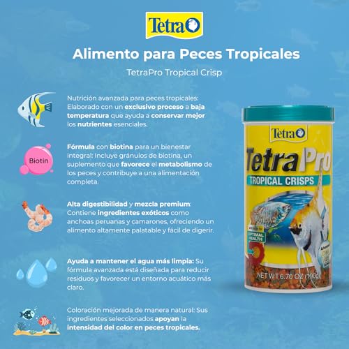 TetraPro Tropical Crisps 6.70 Ounces, Fish Food, Advanced Clear Water Formula - view 4