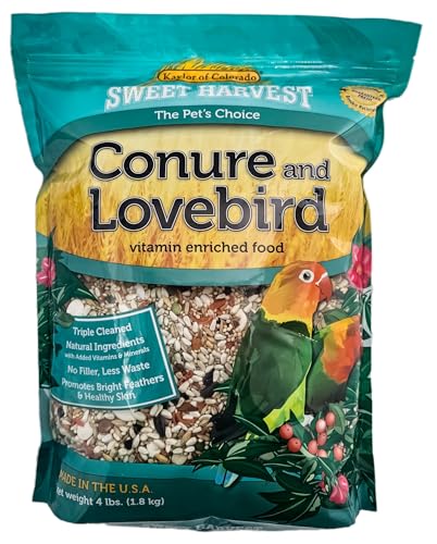 Conure and Lovebird Bird Food, 4 lbs Bag - Seed Mix for Conures and Lovebirds - view 2