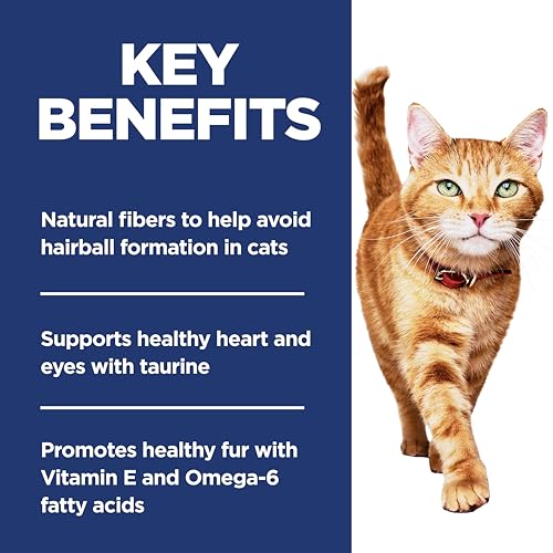 Hill's Science Diet Hairball Control Light, Adult 1-6, Weight Management & Hairball Control Support, Dry Cat F - view 4
