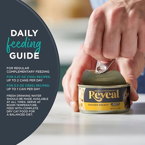Reveal Natural Wet Canned Cat Food, Limited and Natural Ingredients, Grain Free, High Protein with No Artifici - view 6