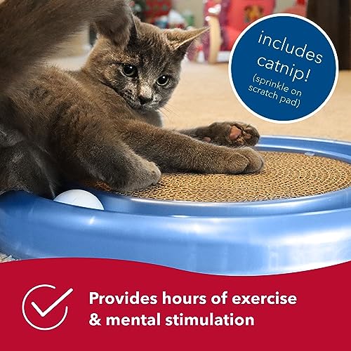 Coastal Pet Turbo Scratcher Cat Toy - Cardboard Cat Scratcher Pad with Cat Toy Ball Track and Catnip (1 Pack) - view 4