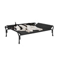 Veehoo Cooling Elevated Dog Bed, Raised Pet Cot with Guardrail & Slope Headrest, Durable & Breathable Teslin M