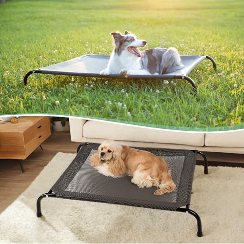50" Lx32 Wx8 H Cooling Elevated Dog Bed for Large Dogs with Non-Slip Floor Protectors & Breathable Mesh, Raise - view 5