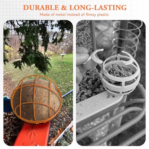 Metal Suet Ball Holder for Bird Buddy, Compatible with BirdBuddy Smart Feeders & Others with Ready 5mm Screw H - view 3