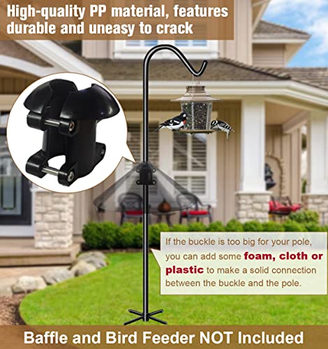 Garbuildman Squirrel Baffle Accessory for Bird Feeder Pole, Pole Mounted Buckle Stopper for Bird House Guard,  - view 4