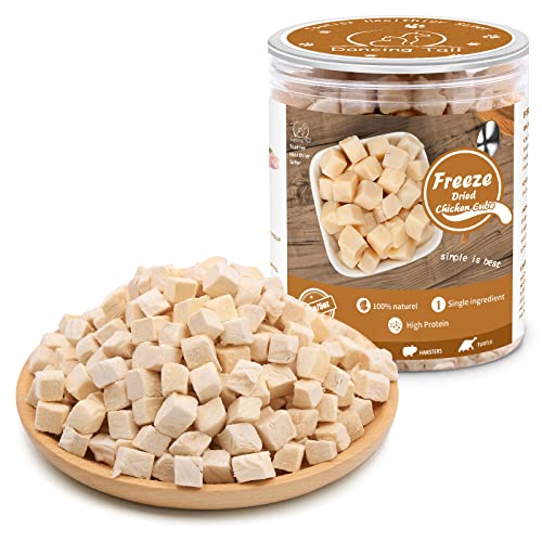 Dancing Tail Freeze Dried Raw Cat and Dog Treats, Healthy Limited Ingredient Chicken Cube Weight Control Train - view 2