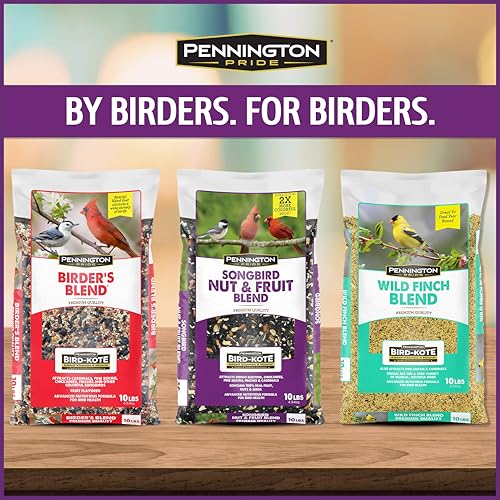 Pennington Pride Songbird Nut & Fruit Blend, Wild Bird Seed for Outside Feeders, Advanced Nutrition Formula fo - view 8