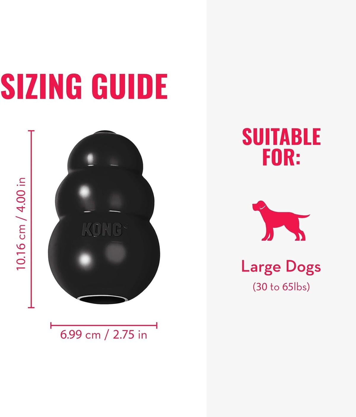 KONG Extreme Dog Toy - Fetch & Chew Toy - Treat-Filling Capabilities & Erratic Bounce for Extended Play Time M - view 4